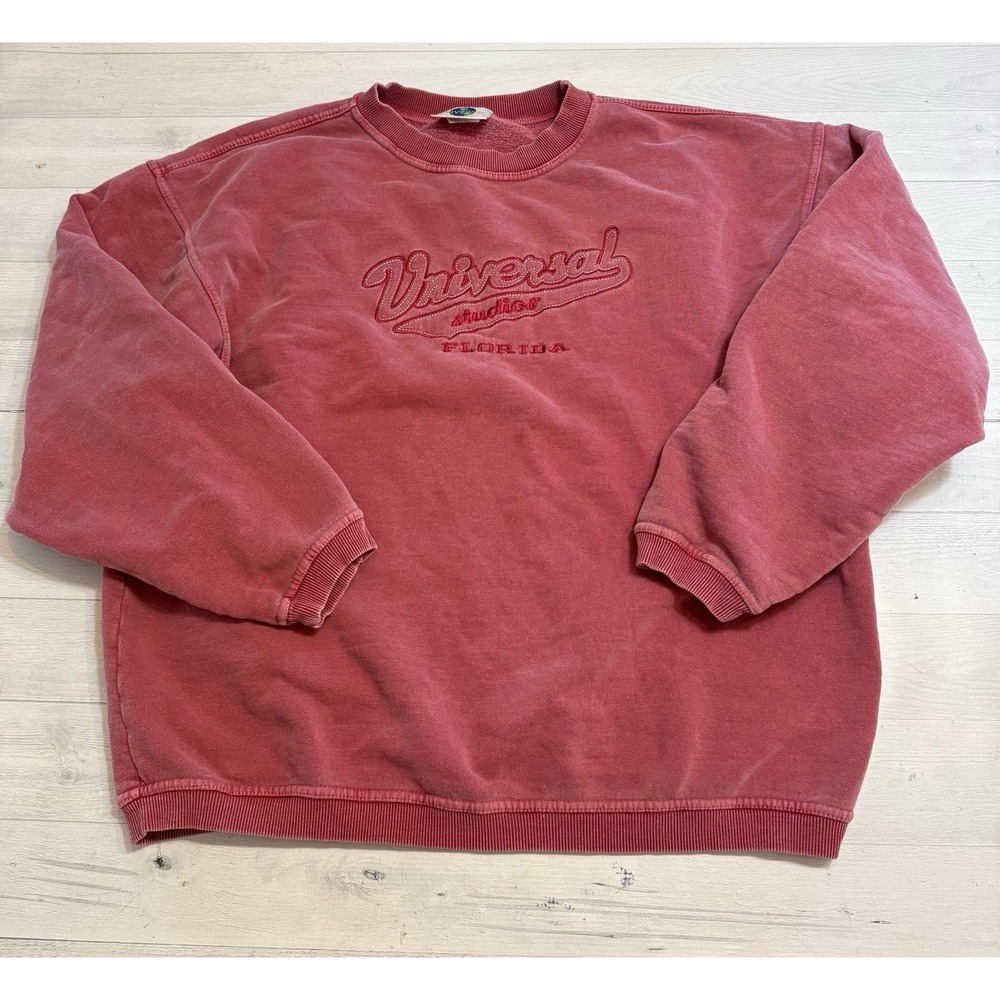 Vintage Universal Studios Hollywood Sweatshirt Red Embroidered adult large